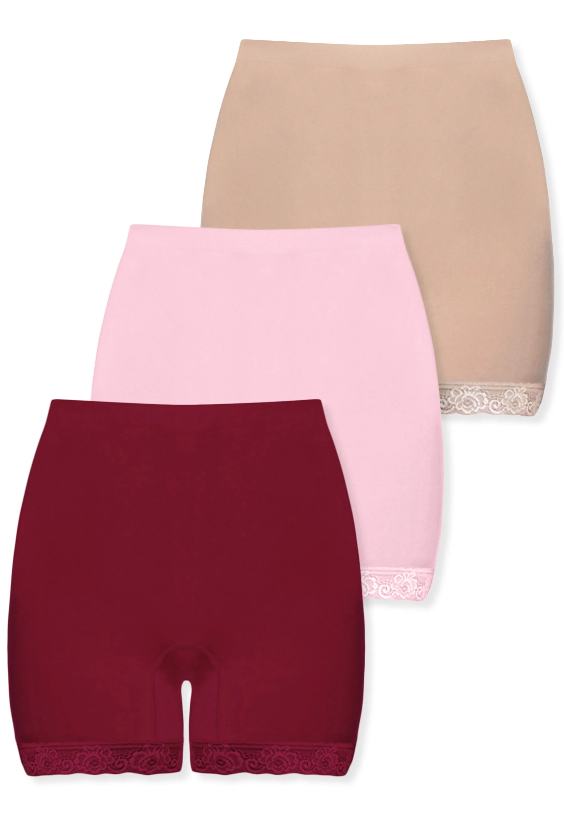 Anti Chafing High Rise Petite Cotton Rich Shorts - 3 Pack - Image 16