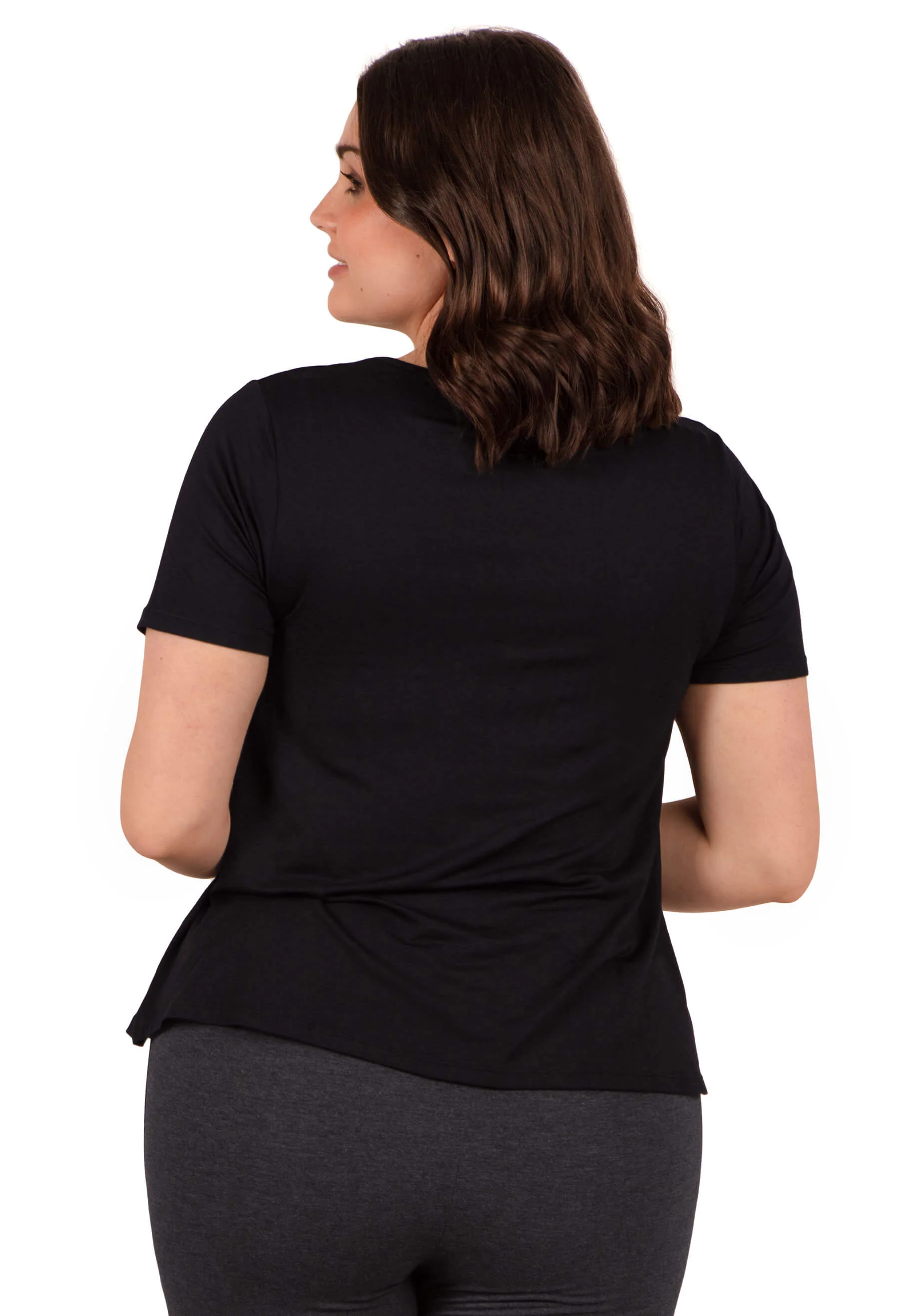 Bamboo Loose Fit Tummy-Flattering Tee - 3 PACK - Image 4