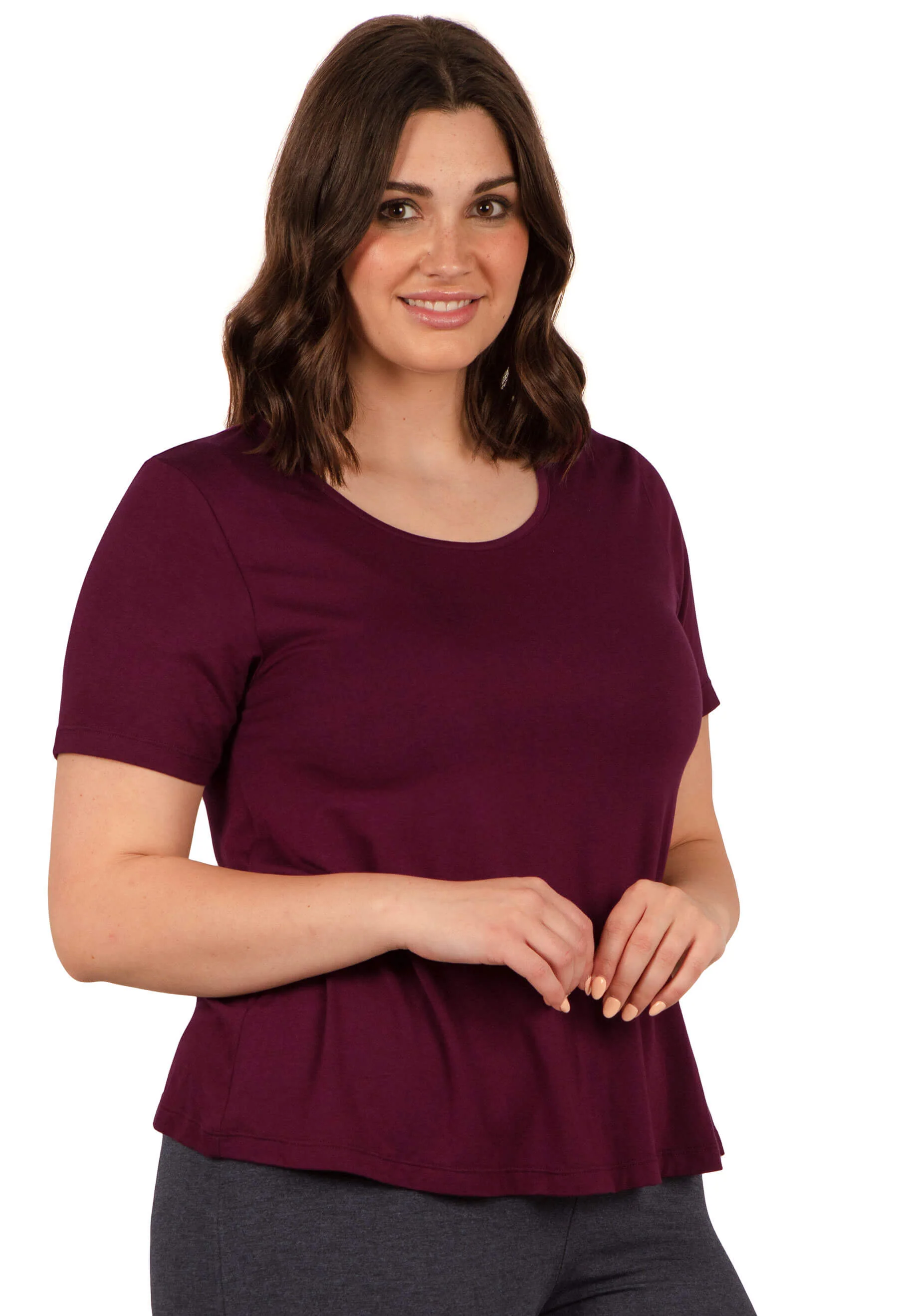 Bamboo Loose Fit Tummy-Flattering Tee - 3 PACK - Image 9