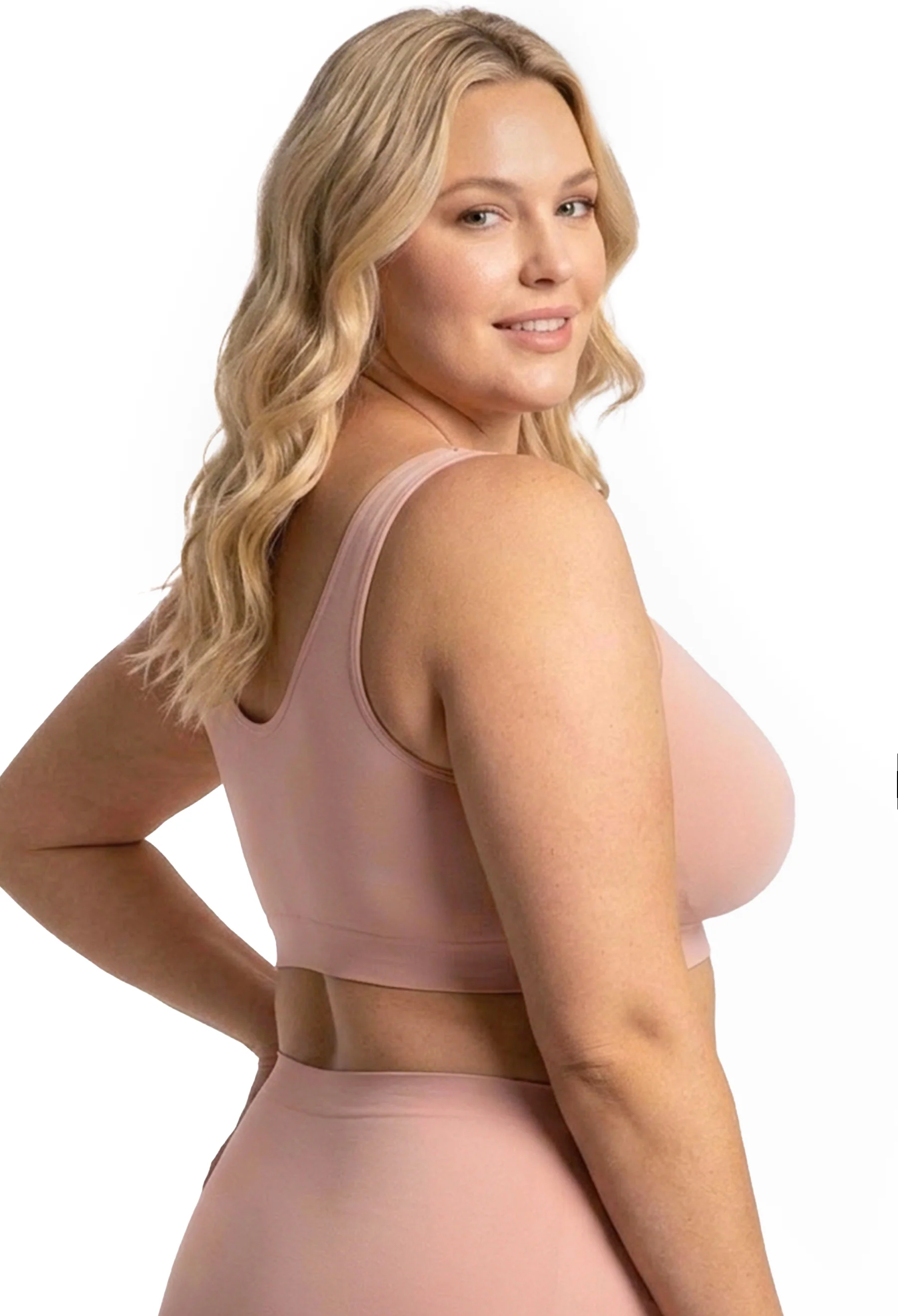 Bamboo Padded Front Closure Wire Free Bra - Image 10