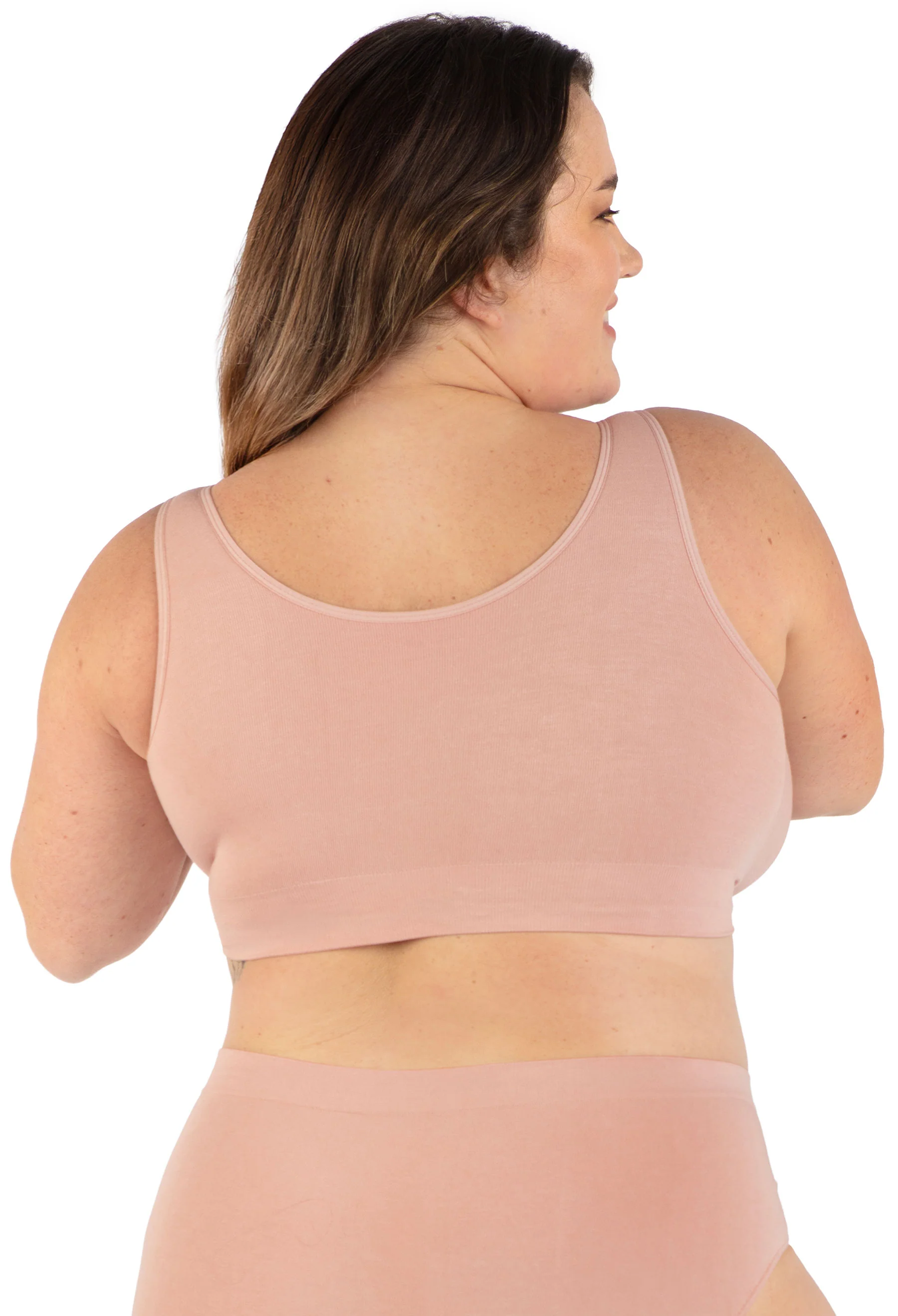 Bamboo Padded Front Closure Wire Free Bra - Image 14
