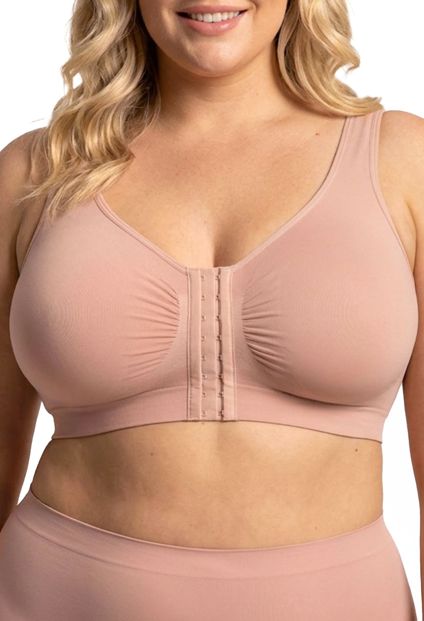 Bamboo Padded Front Closure Wire Free Bra - Image 9