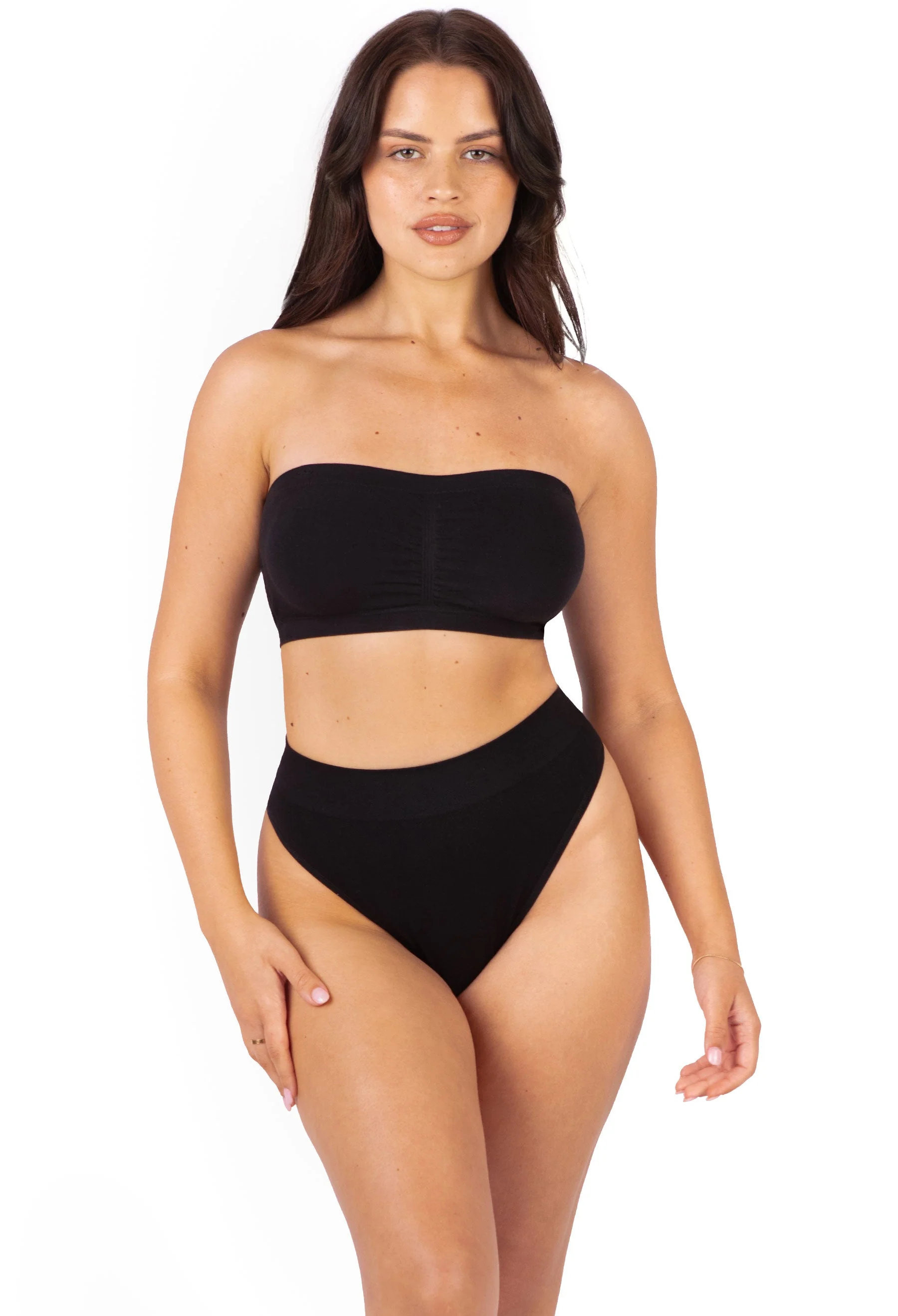 Cotton-Rich Padded Strapless Bra - 3 Pack - Image 21