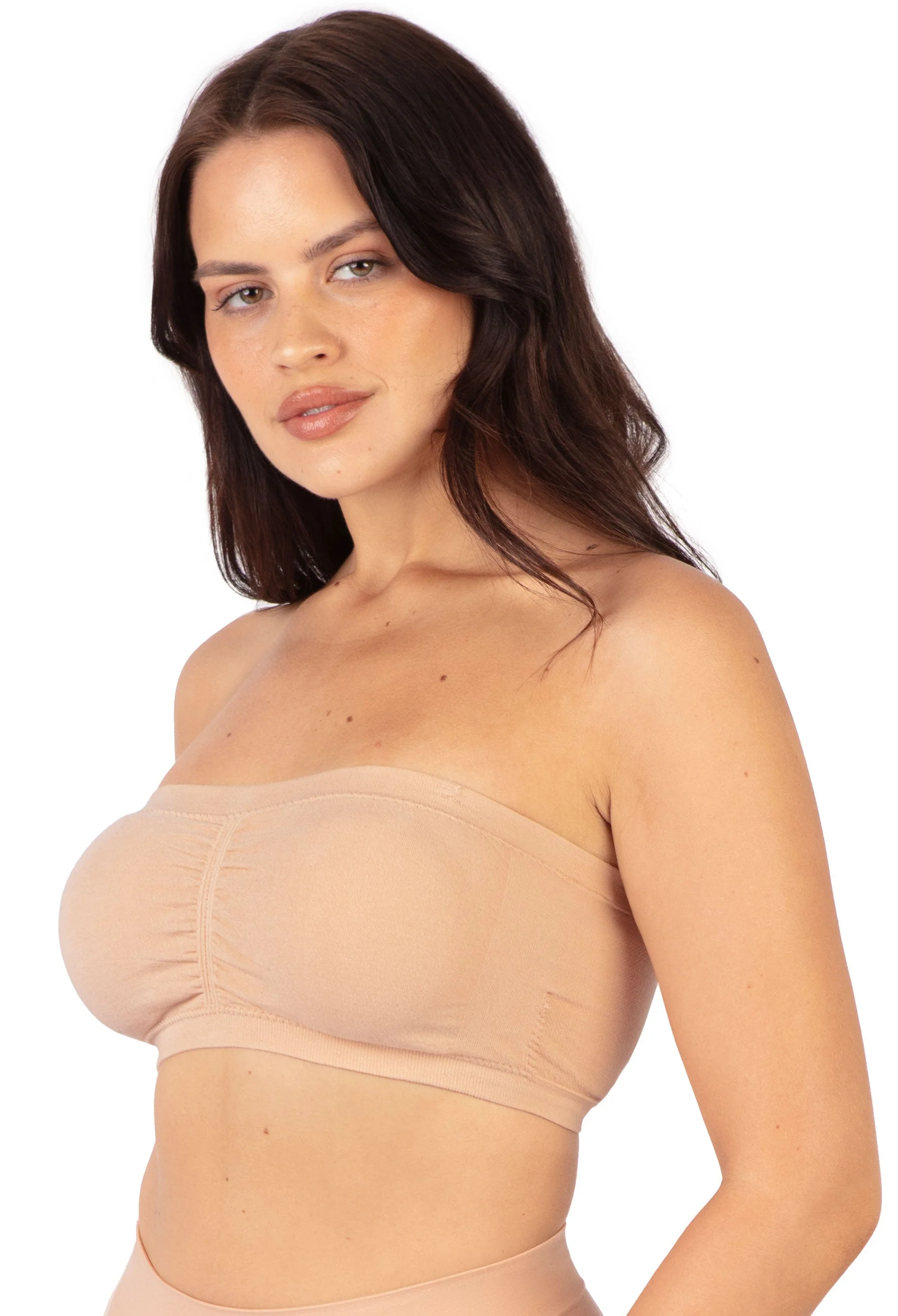 Cotton-Rich Padded Strapless Bra - 3 Pack - Image 3