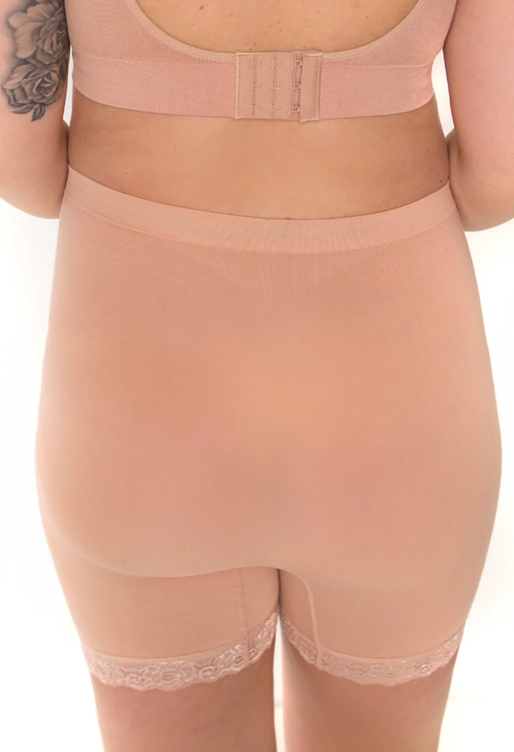 Maternity Anti Chafing High Rise Petite Cotton Rich Shorts - 3 Pack - Image 7