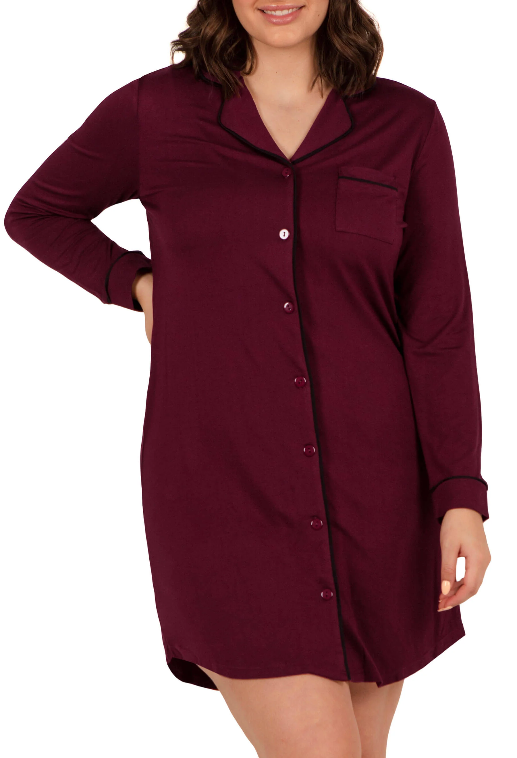 Buttery Soft Bamboo Pyjama Dress - 2 Pack - Image 7
