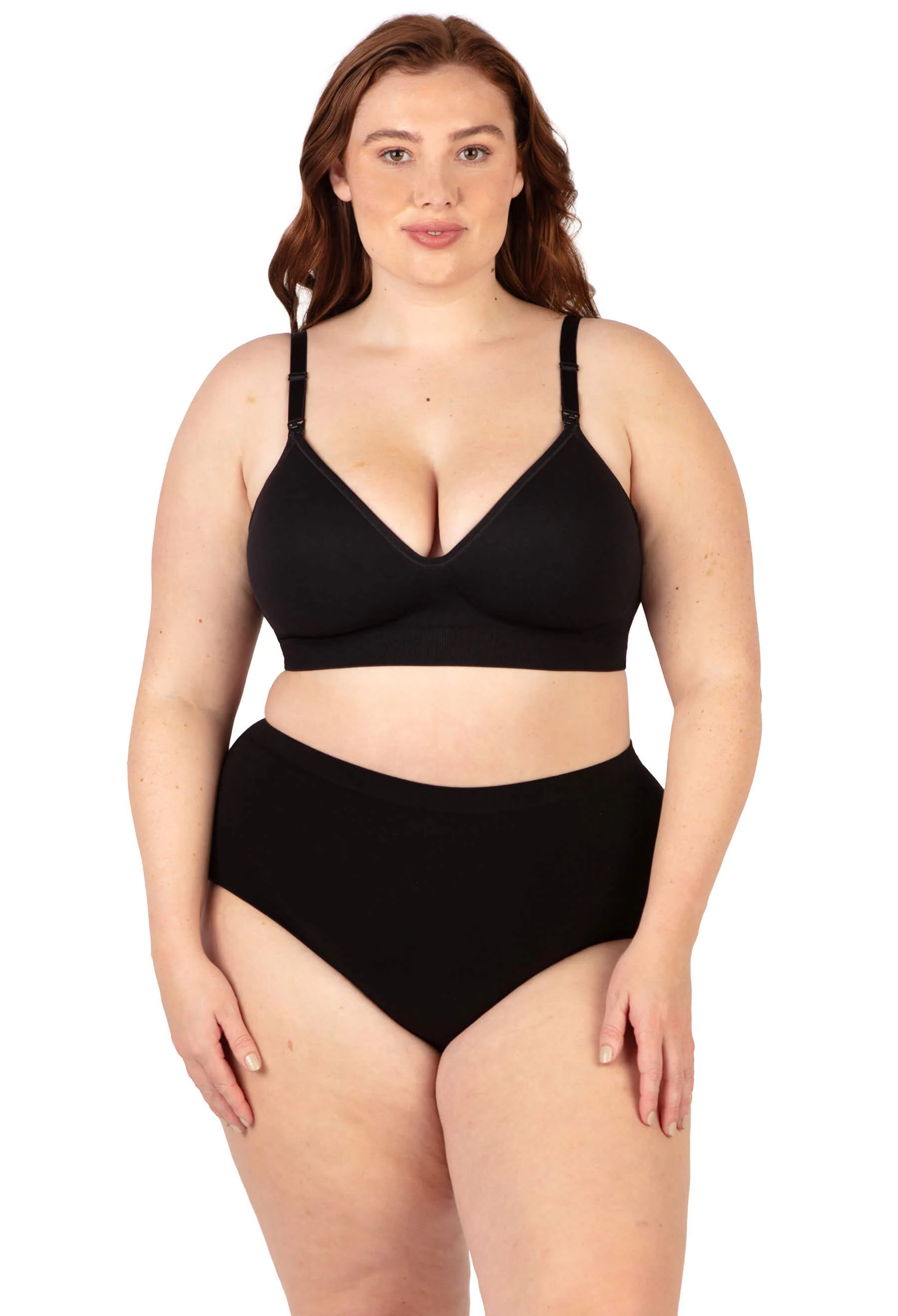 Plunge Nursing Comfort Bra – Wireless with Fixed Moulded Cups - 3 Pack - Image 22