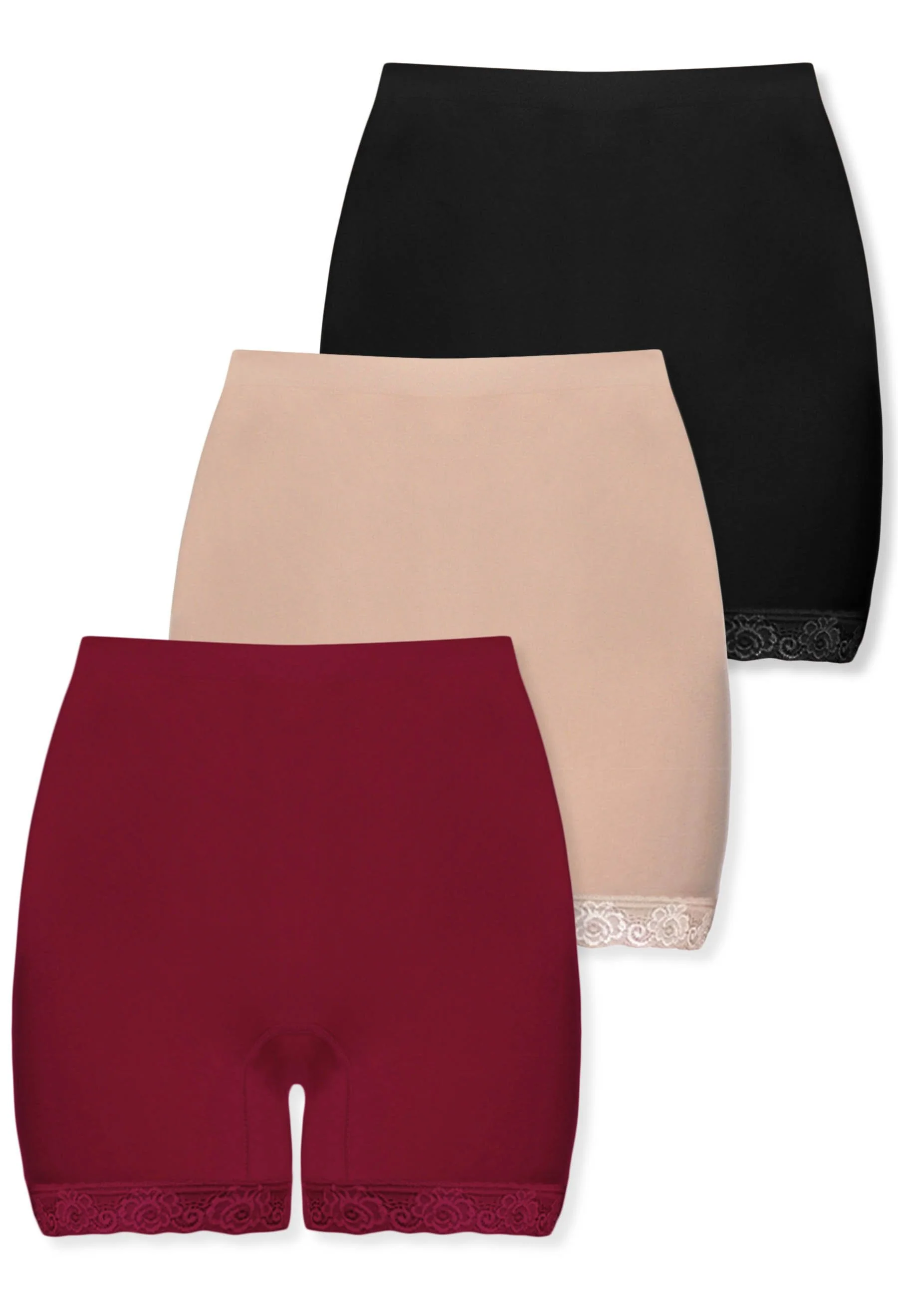 Anti Chafing High Rise Petite Cotton Rich Shorts - 3 Pack - Image 10