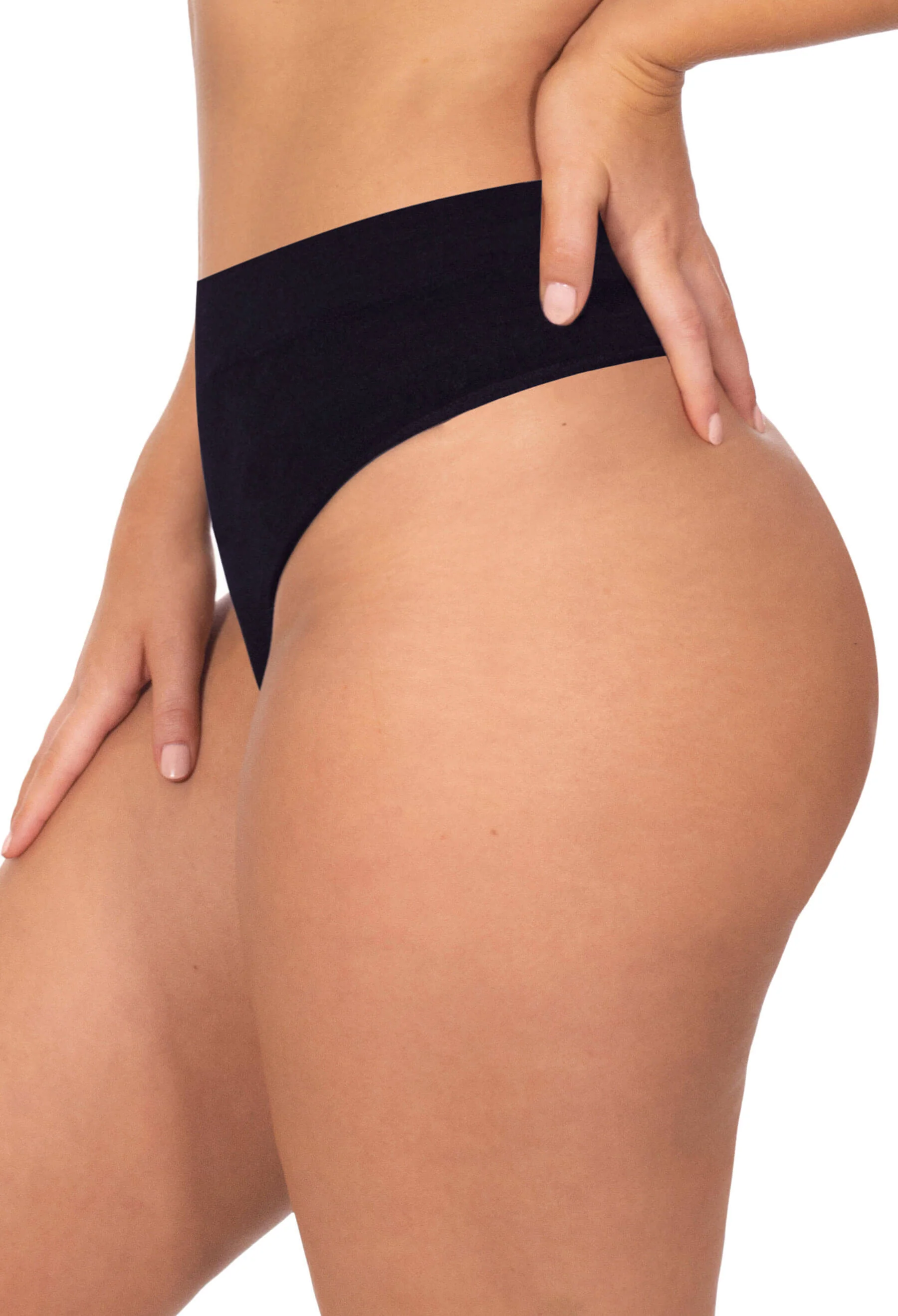 Seamless Cotton Rich High Waist G String - 7 Pack - Image 6