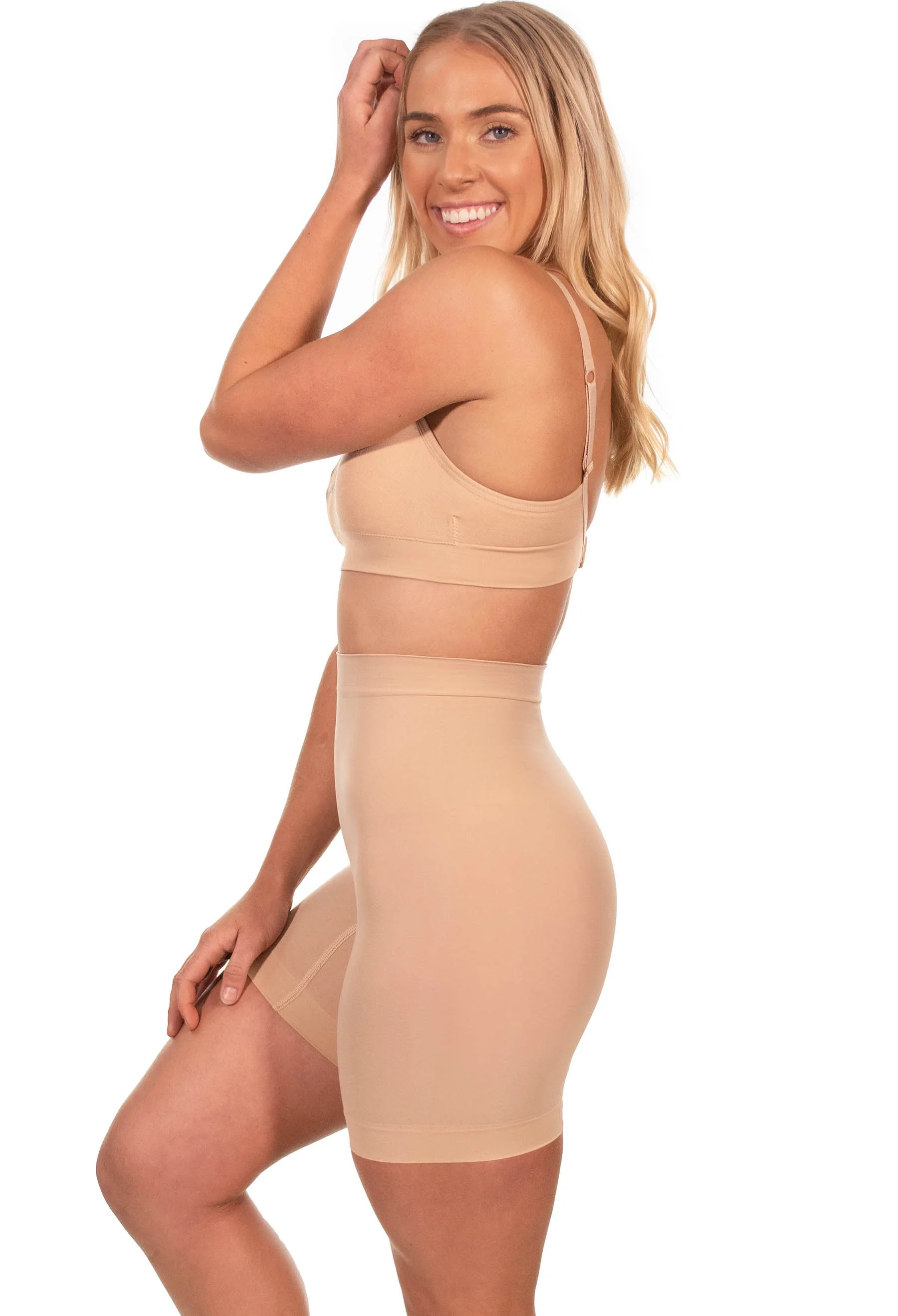All-Over Tummy & Thigh Firm Control Shaping Shorts - Image 4