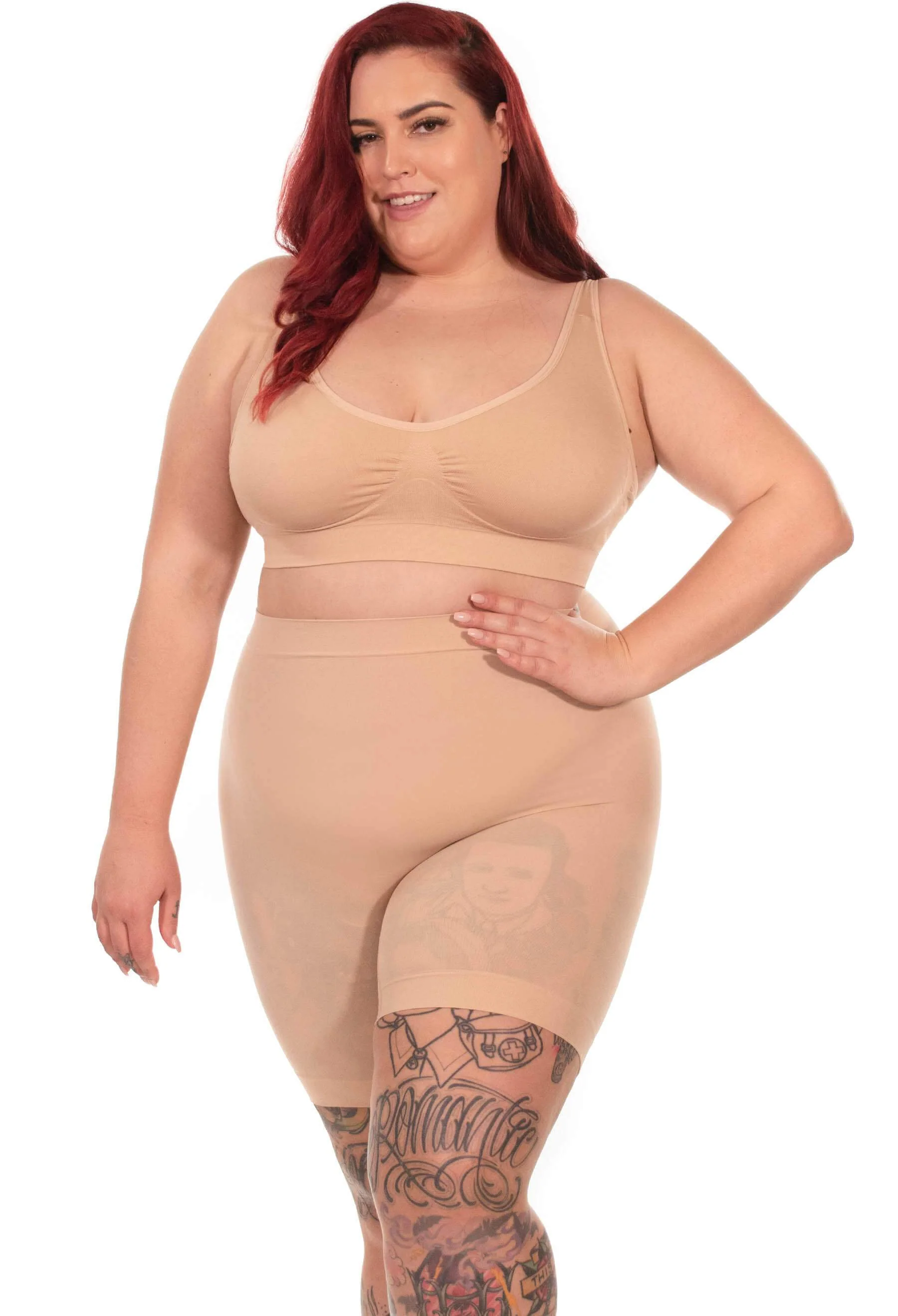All-Over Tummy & Thigh Firm Control Shaping Shorts - Image 6